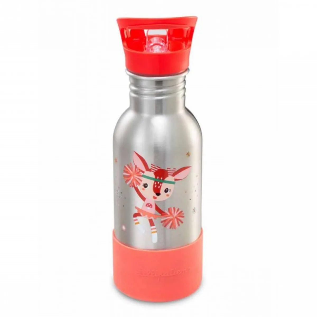 Ανοξείδωτο Μπουκάλι με Πάτο Σιλικόνης Lilliputiens Wonder Stella  600ml για 3+ LI84471