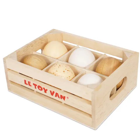 Ξύλινο Καφάσι με Αυγά Le Toy Van 2+ TV190
