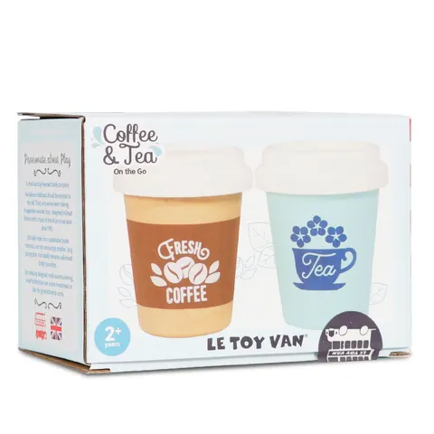 Ξύλινες Κούπες Καφέ & Τσάι 2 τεμάχια Eco Cup Le Toy Van 2+ TV337