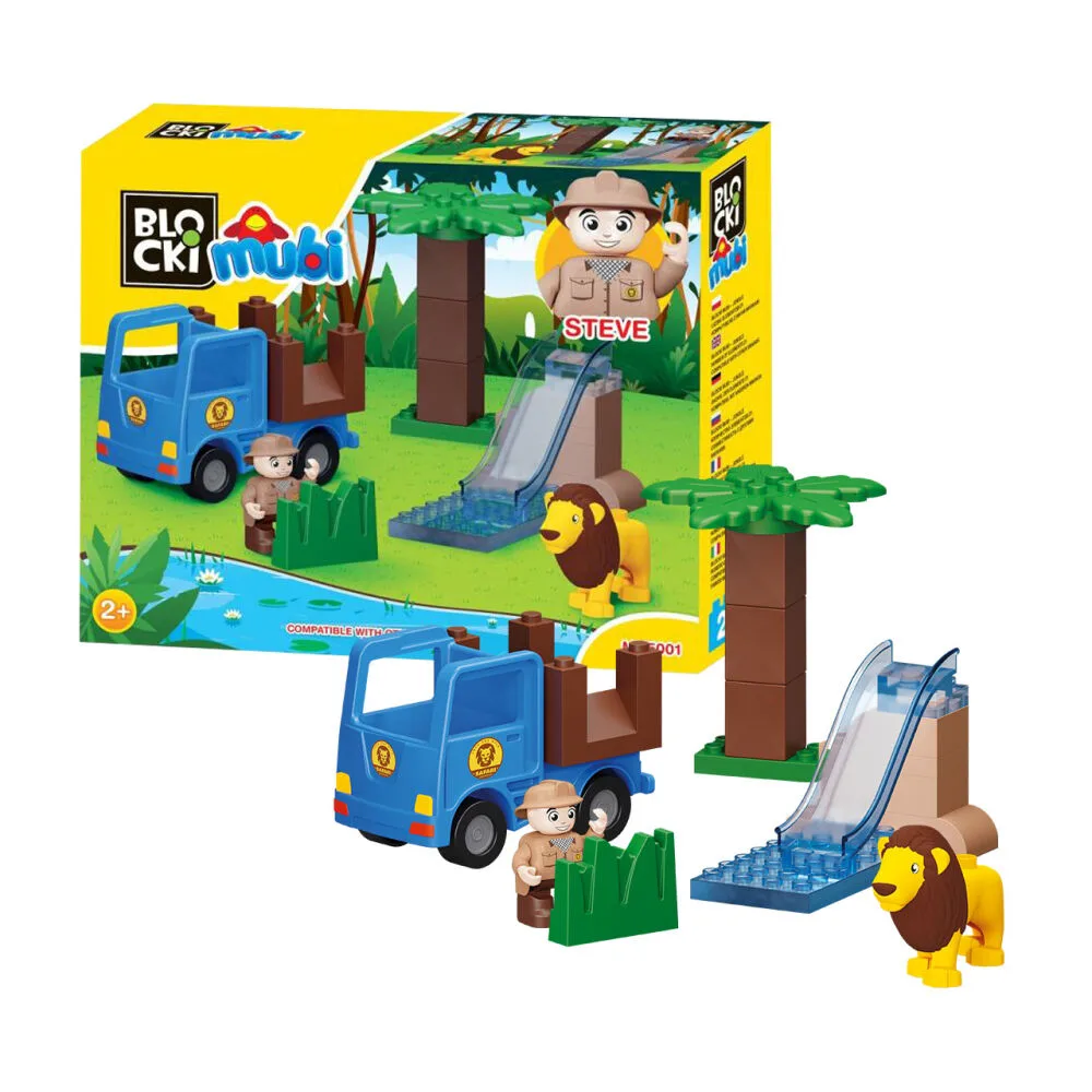 Tουβλάκια Blocki Mubi Great Adventures  Steeve 21τεμ. για 2+ MU5001