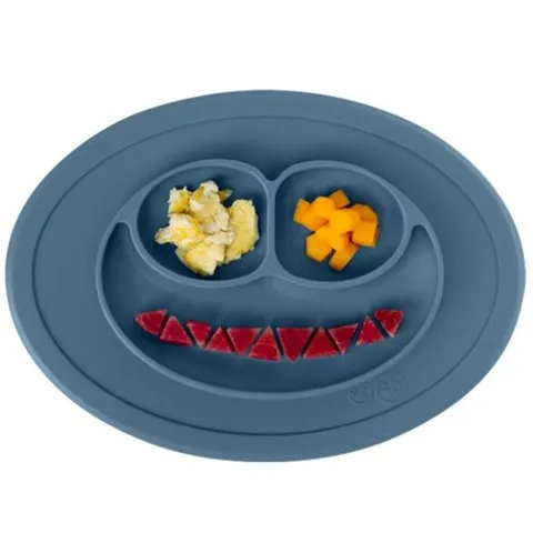 Εκπαιδευτικό πιάτο Ezpz Happy Mini Mat - Indigo για 1+ MM-I2159U