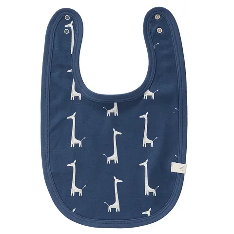 Σαλιάρα Fresk από 100% βιολογικό βαμβάκι - Giraf indigo blue FR-F120-60