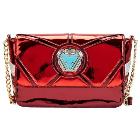 Τσάντα Ώμου Loungefly Marvel - Iron Man 15Th Anniversary Κόκκινη MVTB0147