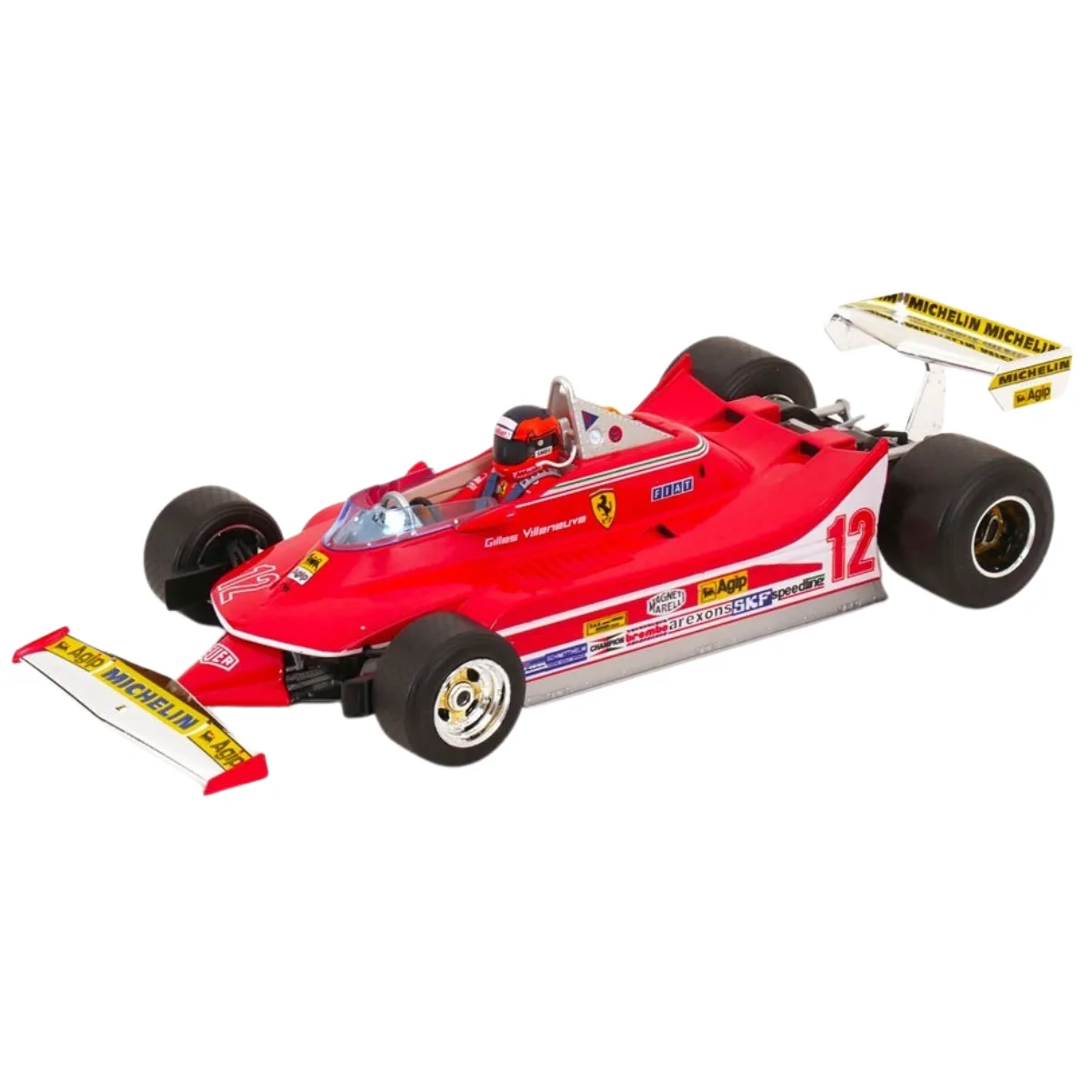 Μινιατούρα BBURAGO 1:18 Ferrari F1 312 T4 (1979) with helmet 16814