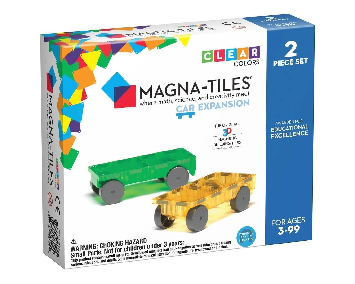 Μαγνητικό Παιχνίδι Κατασκευών Magna-Tiles  Car Expansion για Παιδιά 3+ Ετών16022