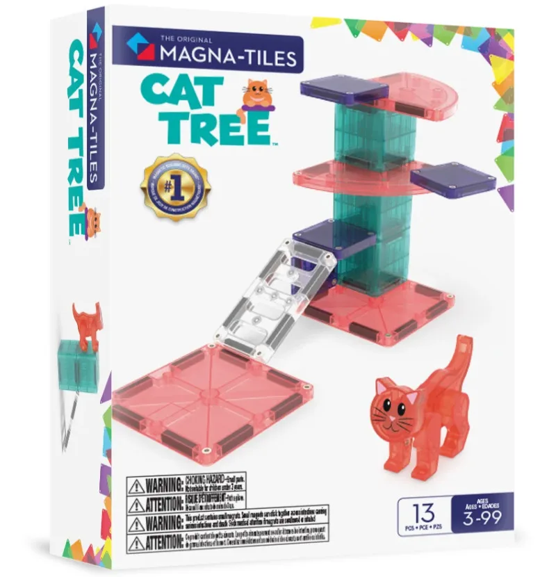 Μαγνητικό Παιχνίδι Κατασκευών Magna-Tiles Cat Tree 13 Κομμάτια για 3+ ετών 252013CT