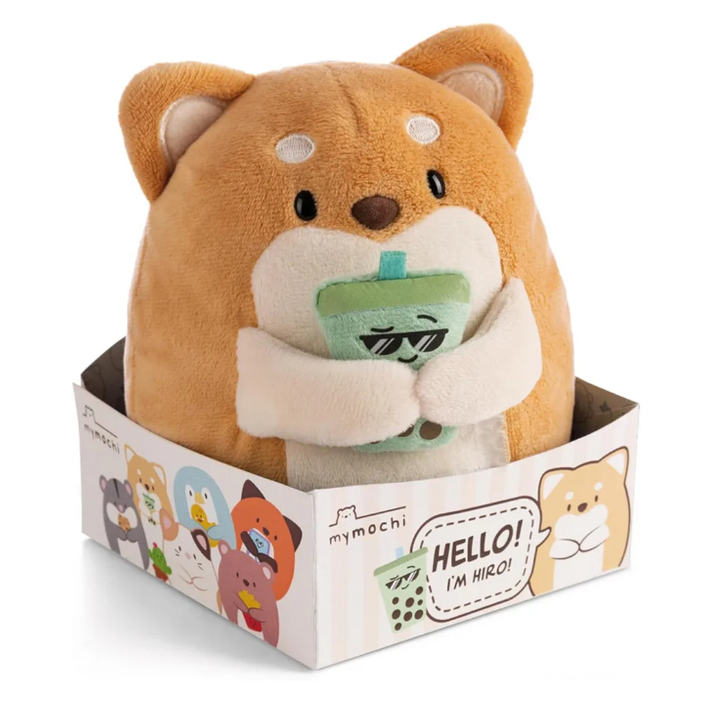 Λούτρινο MyMochi Λούτρινο Σκυλάκι Hiro με Bubble Tea σε Κουτί Δώρου (NIC61152)