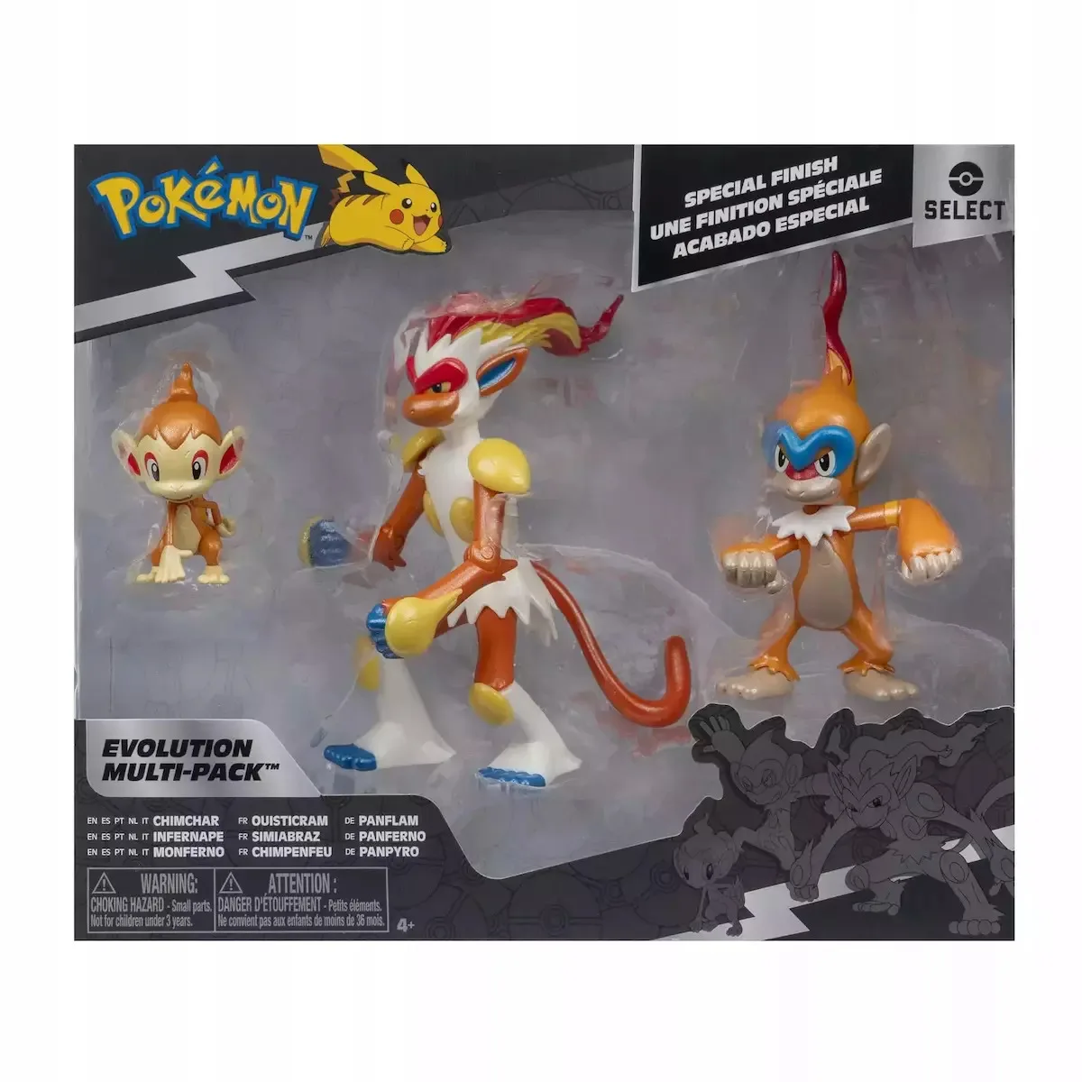 Pokemon φιγούρες εξέλιξης 3 τεμ. (Chimchar, Monferno, Infernape) – Jazwares JW004223