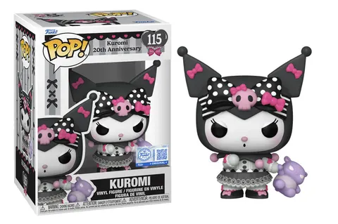 Funko Pop! Sanrio: Kuromi 20th Anniversary - Kuromi (with Toy) #115 Vinyl Figure