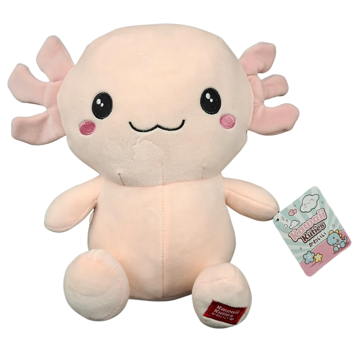 Axolotl Ροζ Σαλαμάνδρα Kawaii Kuties Λούτρινο 25cm