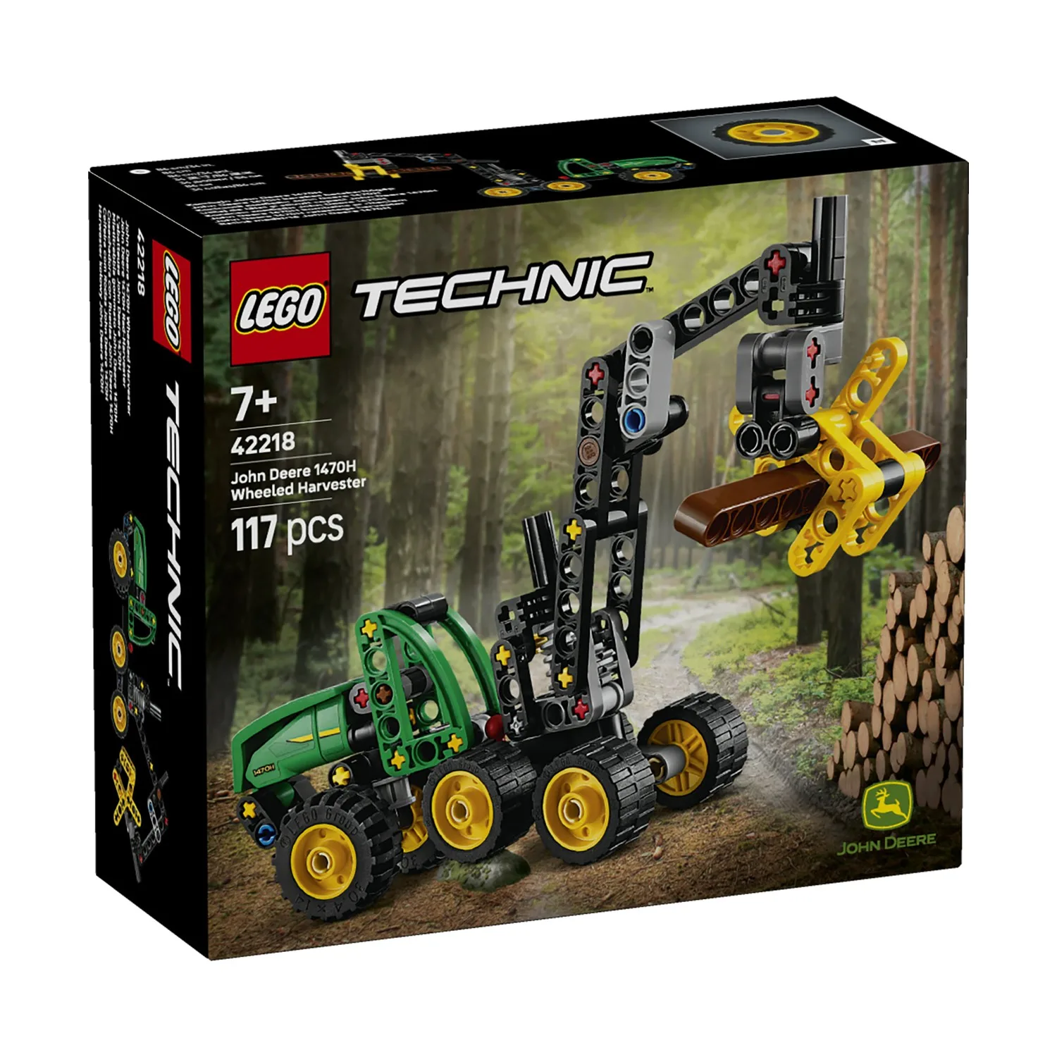 LEGO® Technic: Μηχανή Υλοτομίας με Τροχούς John Deere 1470H (42218)