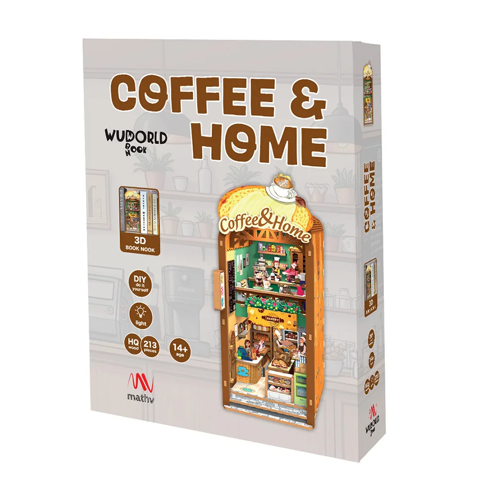 Ξύλινη Κατασκευή Booknook: Coffee & Home
