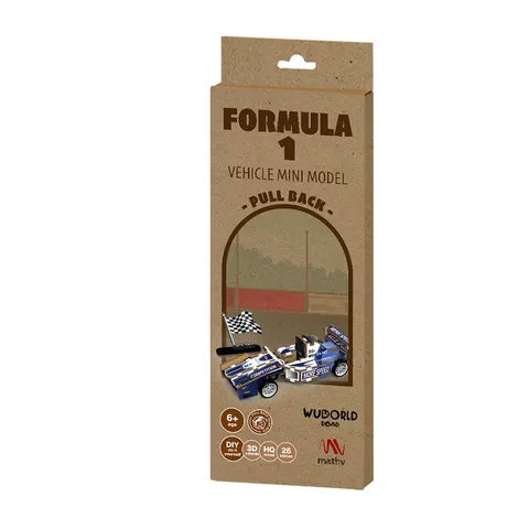 Ξύλινη Κατασκευή  Pull Back Formula 1