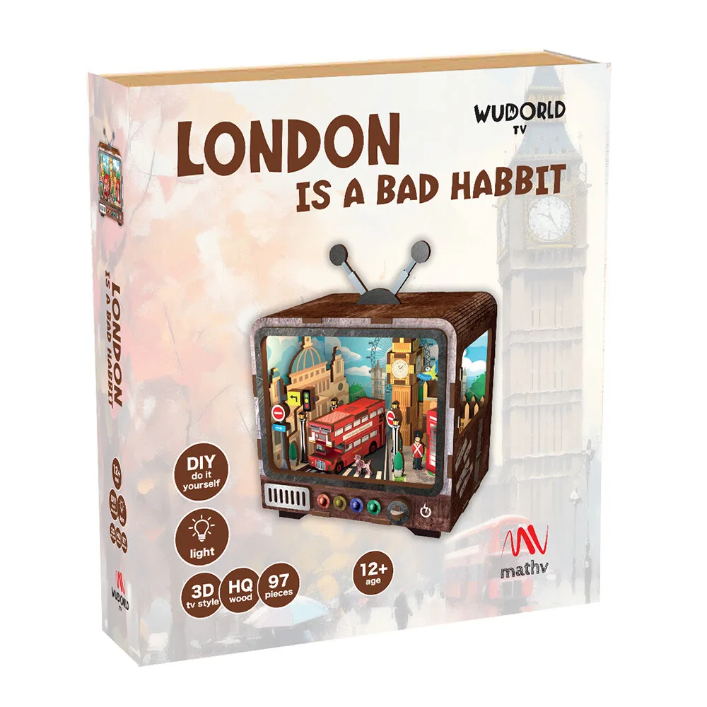 Ξύλινη Κατασκευή Vintage TV: London Is A Bad Habbit