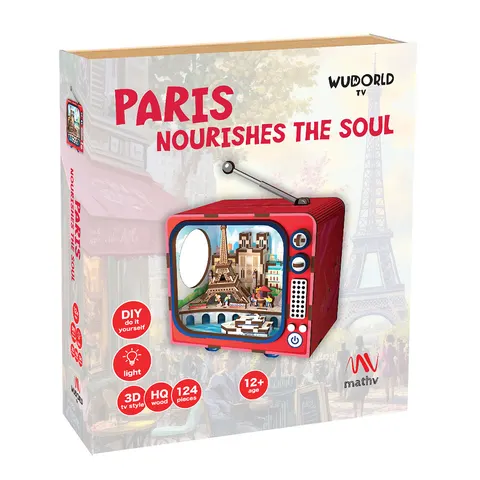Ξύλινη Κατασκευή Vintage TV: Paris Nourishes The Soul