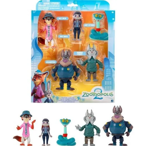 Disney Zootopia 2 - Σετ Φιγούρες 5τμχ 10εκ - Jazwares #ZOTP0065