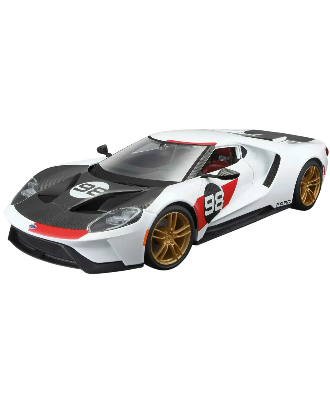 Μινιατούρα Maisto 1/18 Special Edition Ford GT Heritage White (#98) 31390