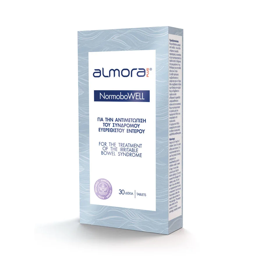 Almora Plus NormoboWELL για την Αντιμετώπιση των Συμπτωμάτων του Συνδρόμου Ευερέθιστου Εντέρου, 30tabs