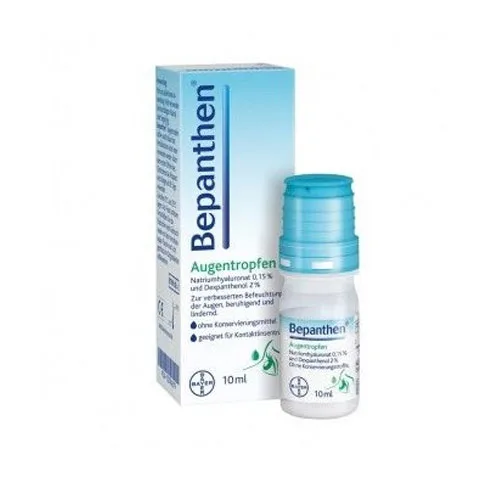 Bepanthol Bepanthene Eye Drops Οφθαλμικές Σταγόνες με Υαλουρονικό Νάτριο για Ενυδάτωση & Φροντίδα των Ξηρών Οφθαλμών, 10ml