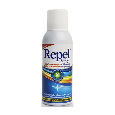 Uni-Pharma Repel Spray Άοσμο Εντομοαπωθητικό με Υαλουρονικό 100ml