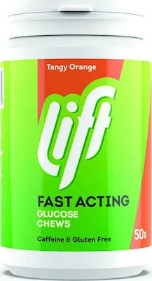 Gluco Tabs Lift Fast Acting Tangy Orange Ταμπλέτες Γλυκόζης με Γεύση Πορτοκάλι, 50 tabs