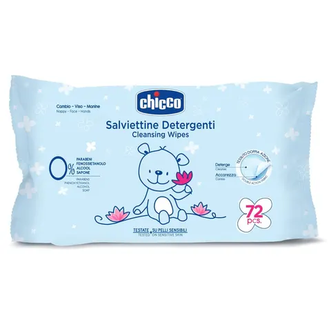Chicco Μωρομάντηλα χωρίς Parabens & Οινόπνευμα 72τμχ