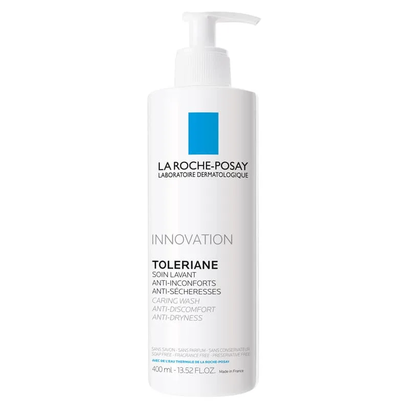 La Roche Posay Toleriane Caring Wash Λοσιόν Καθαρισμού Προσώπου για την Ευαίσθητη Επιδερμίδα, 400ml