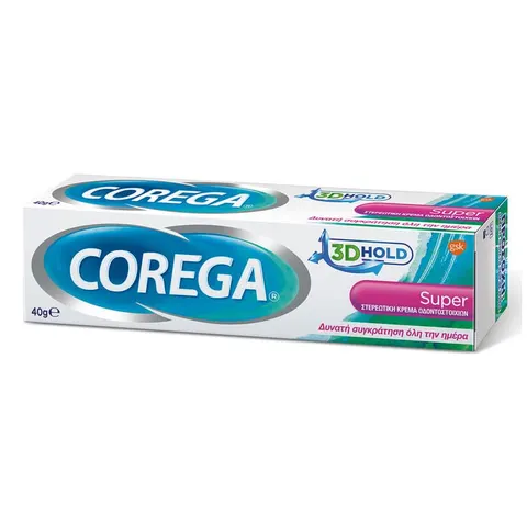Corega 3D Hold Super Στερεωτική Κρέμα Τεχνητής Οδοντοστοιχίας 40gr