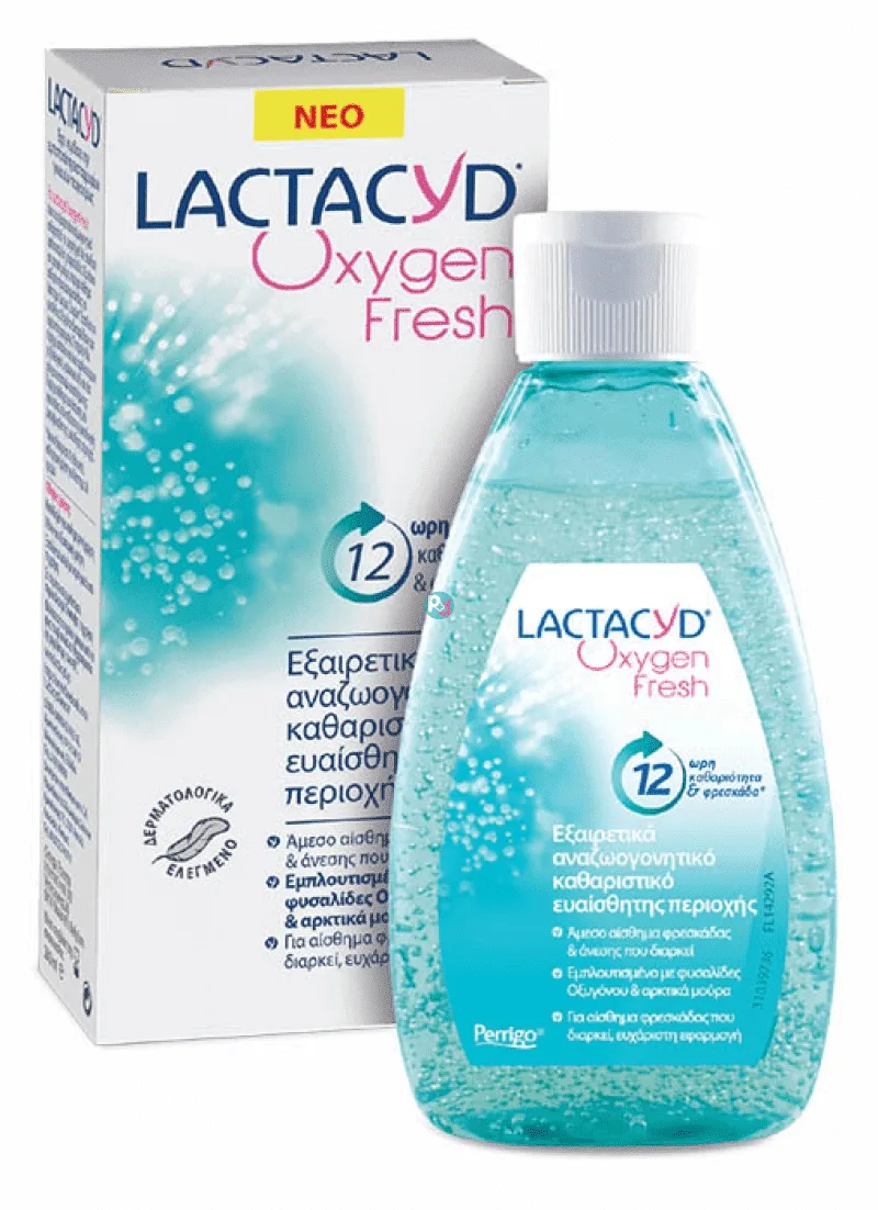 Lactacyd Oxygen Fresh Ultra Refreshing Intimate Wash Gel Καθαρισμού 200ml