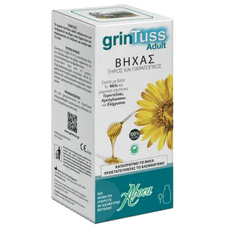 Aboca Grintuss Adult Σιρόπι Ενηλίκων για Ξηρό & Παραγωγικό Βήχα, Προστατεύει Δημιουργώντας ένα Φιλμ Φραγμού, 180ml