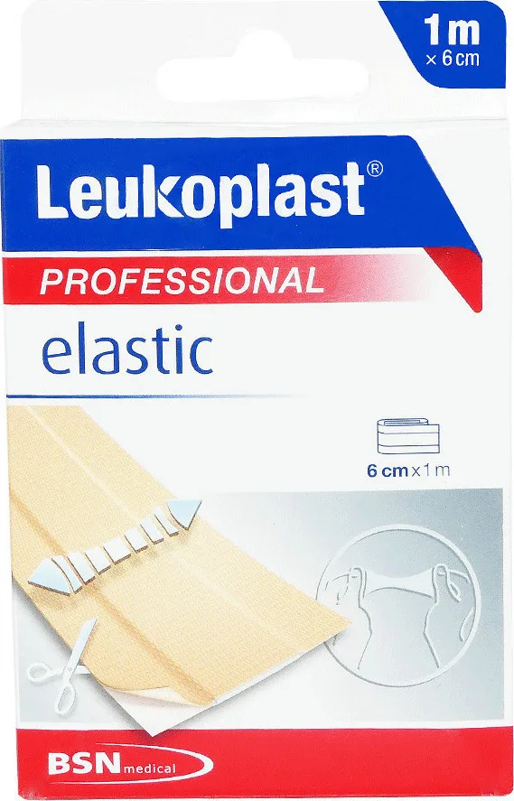Leukoplast Professional Elastic 6cmx1m Ελαστικό Επίθεμα, 1τεμ