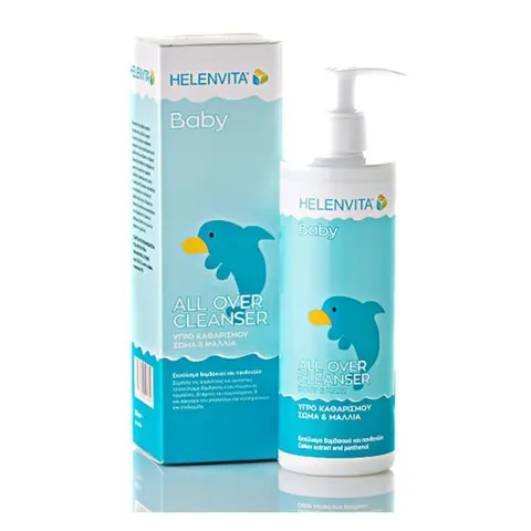 Helenvita Baby All Over Cleanser Βρεφικό Καθαριστικό Υγρο για Σώμα & Μαλλιά, 300ml