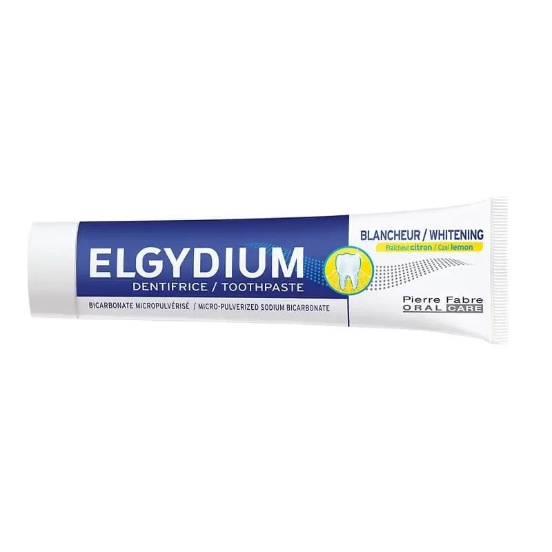 Elgydium Whitening Cool Lemon Λευκαντική Οδοντόκρεμα με Γεύση Φρέσκο Λεμόνι, 75ml