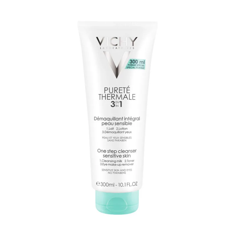 Vichy Γαλάκτωμα Ντεμακιγιάζ Purete Thermale 3 in 1 One Step Cleanser για Ευαίσθητες Επιδερμίδες 300ml