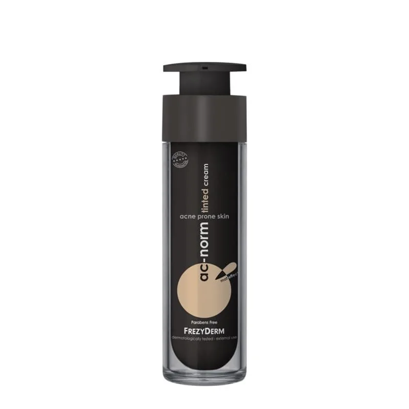 Frezyderm AC-Norm Tinted 24ωρη Ενυδατική Κρέμα Προσώπου με Χρώμα για Ευαίσθητες Επιδερμίδες κατά των Ατελειών & της Ακμής 50ml