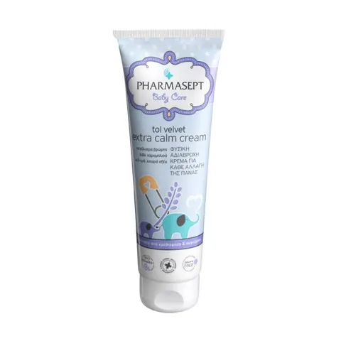 Pharmasept Tol Velvet Baby Extra Calm Cream, Προστατευτική Kρέμα για την Αλλαγή της Πάνας 150ml