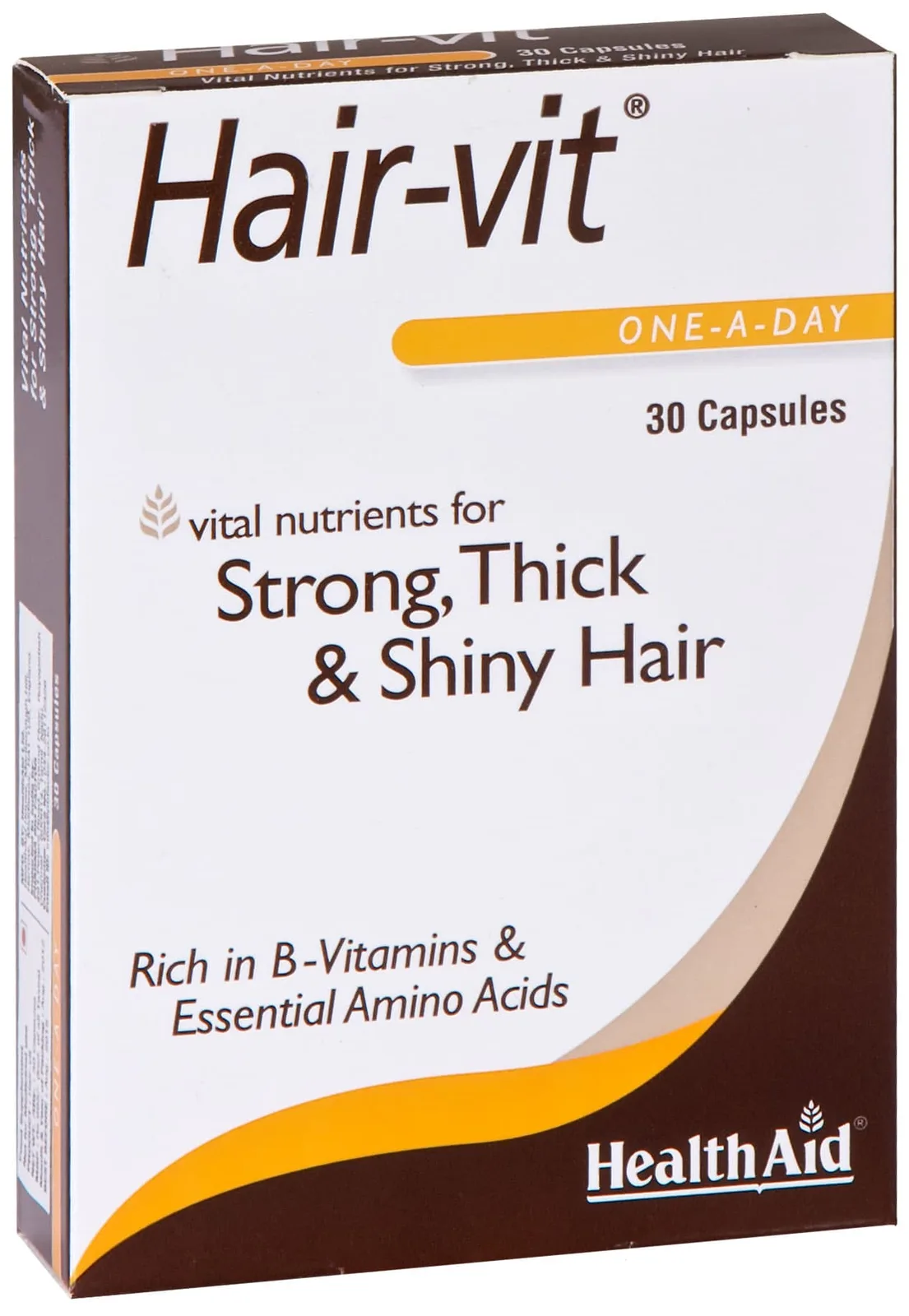 Health Aid Hair-Vit Βιταμίνες, Μέταλλα, Ιχνοστοιχεία & Αμινοξέα για Μαλλιά, 30caps