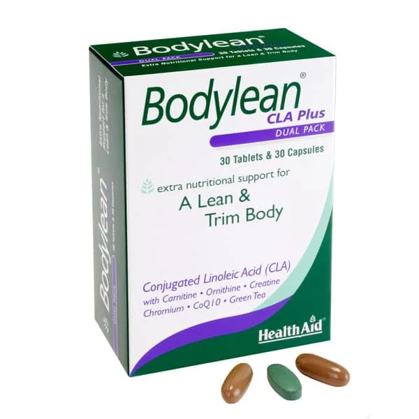 Health Aid Bodylean CLA Plus Συμπλήρωμα για Αδυνάτισμα 30 κάψουλες 30 ταμπλέτες