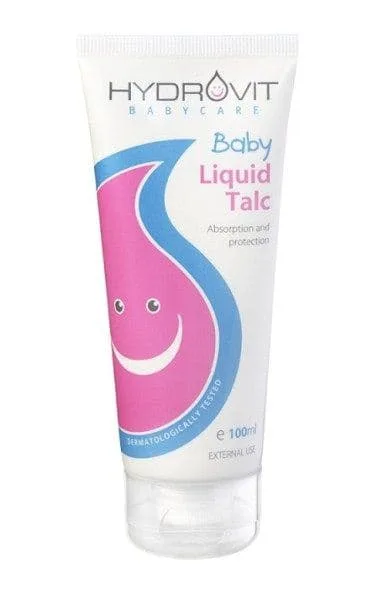 Hydrovit Baby Liquid Talc Υγρή Πούδρα με Προσροφητικές & Προστατευτικές Ιδιότητες για την Αλλαγή της Πάνας 100ml