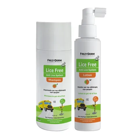 Frezyderm Αντιφθειρικό Σαμπουάν , Χτενάκι & Λοσιόν Lice Free Set για Παιδιά 250ml