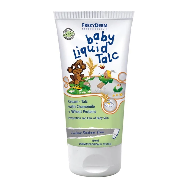 Frezyderm Baby Liquid Talc 150ml - Κρέμα Ταλκ Με Χαμομήλι & Πρωτεϊνες Σιταριού