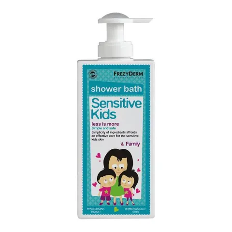 Frezyderm Sensitive Kids Shower Bath & Family Παιδικό Αφρόλουτρο για όλη την Οικογένεια, 200ml