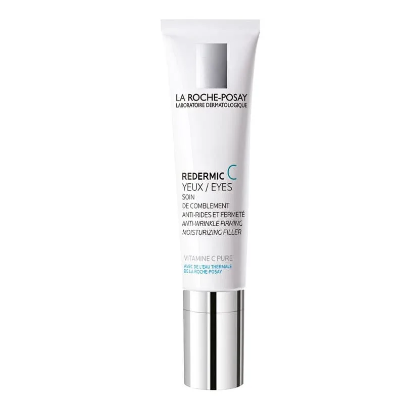La Roche Posay Redermic C 24ωρη Αντιγηραντική & Συσφικτική Κρέμα Ματιών με Υαλουρονικό Οξύ για Κανονικές Επιδερμίδες κατά των Μαύρων Κύκλων 15ml