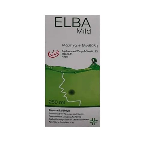 Elba Mild Στοματικό διάλυμα με μαστίχα & μενθόλη 250ml