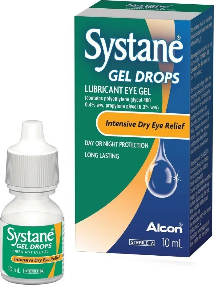 Alcon Systane Gel Eye Drops 10ml Οφθαλμικές Σταγόνες για Έντονη Ξηροφθαλμία