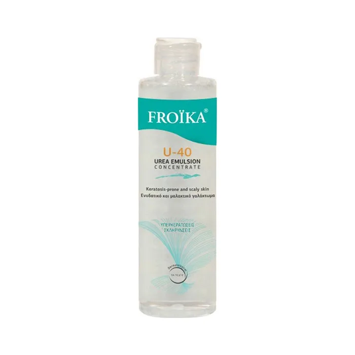 Froika U-40 Urea Emulsion Concentrate Ενυδατικό & Μαλακτικό Γαλάκτωμα με Ουρία για τις Υπερκερατώσεις & τις Σκληρύνσεις του Δέρματος, 150ml
