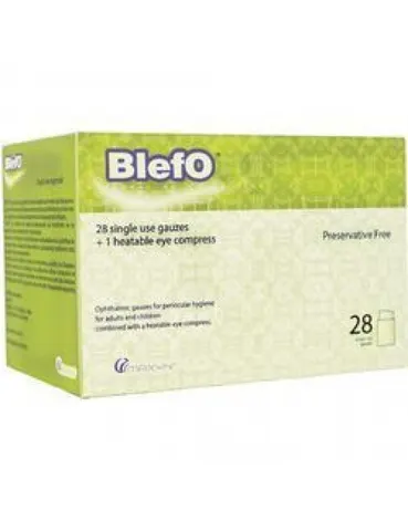 Maxyn Blefo Οφθαλμικά Επιθέματα & Θερμαινόμενη Κομπρέσα σε Λευκό χρώμα 28τμχ