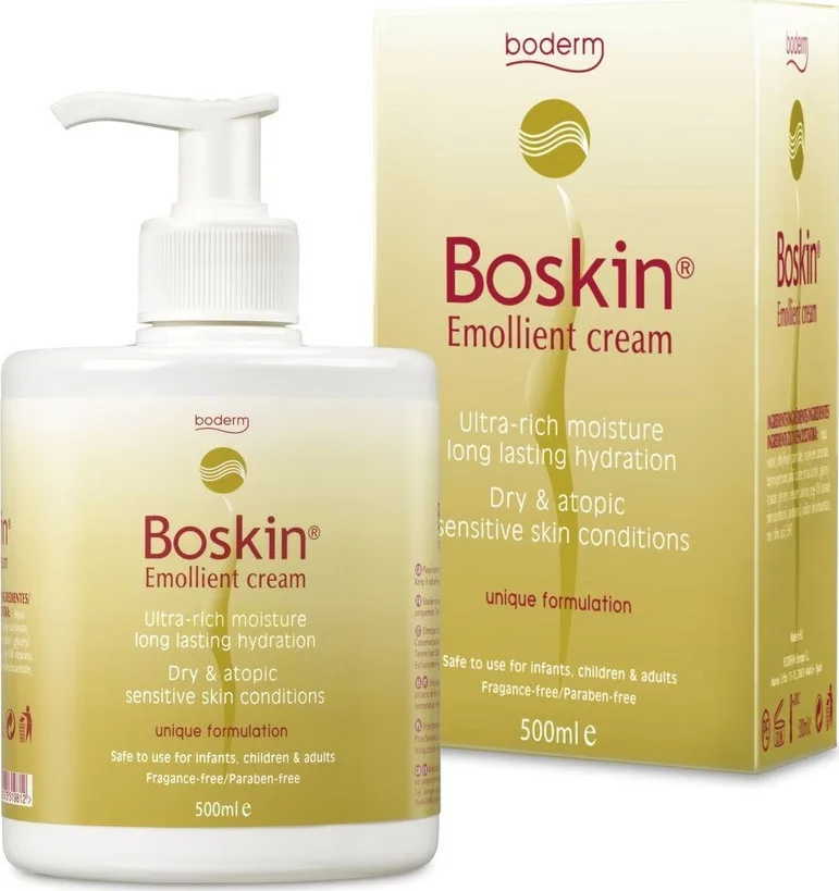 Boderm Boskin Emollient Cream Μαλακτική Κρέμα Σώματος για Ξηρό Δέρμα 500 ml