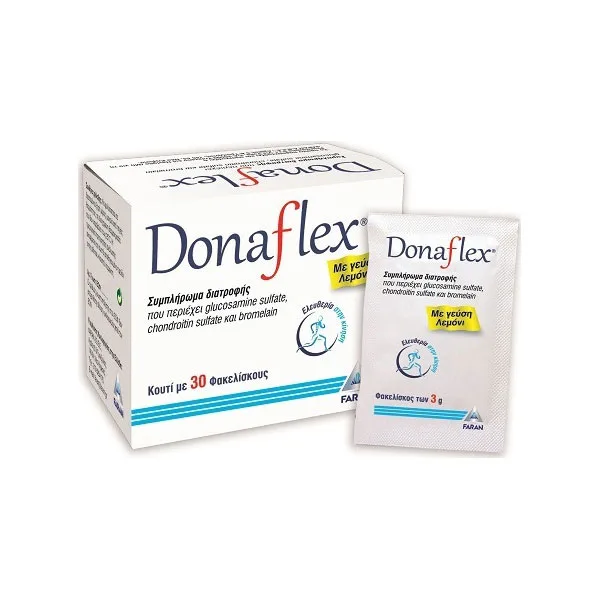 Donaflex Συμπλήρωμα Διατροφής Για Την Καλή Διατήρηση Των Αρθρώσεων 30 Φακελίσκοι.