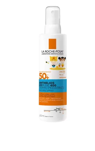 La Roche Posay Anthelios Dermo-Pediatrics Invisible Spray SPF50+ Αόρατο Παιδικό Αντηλιακό Spray Σώματος με Πολύ Υψηλή Προστασία, 200ml